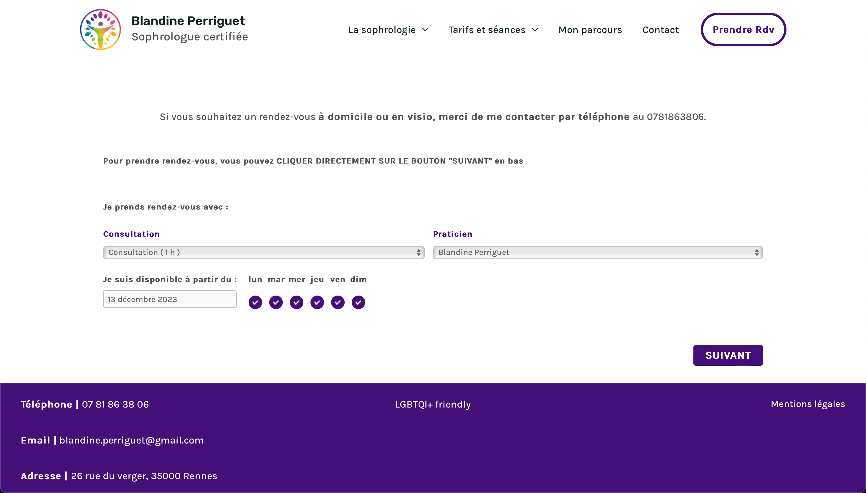 Site exemple SOPHRO 4